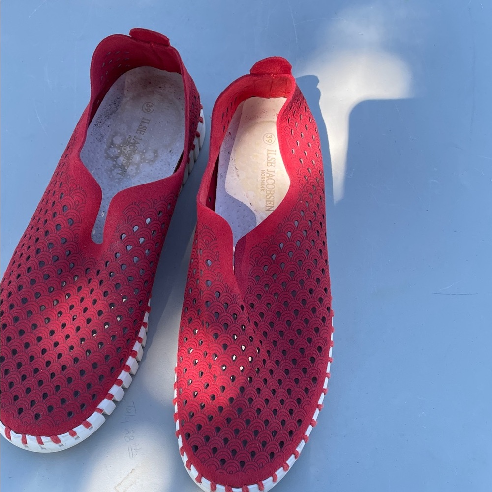Ilse Jacobsen Red Platform Shoes